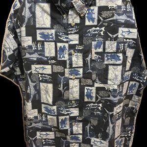Men’s XL Columbia Short Sleeve Shirt – Blackfin Tuna Graphic, 100% Cotton